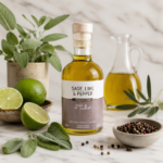 Ulei de măsline Extravirgin Premium cu Salvie, Lime și Piper - imagine 2